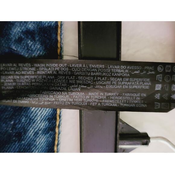 Zara Men's Straight Leg Distressed Button Fly Denim Jeans 30 x 30 - Picture 6 of 12